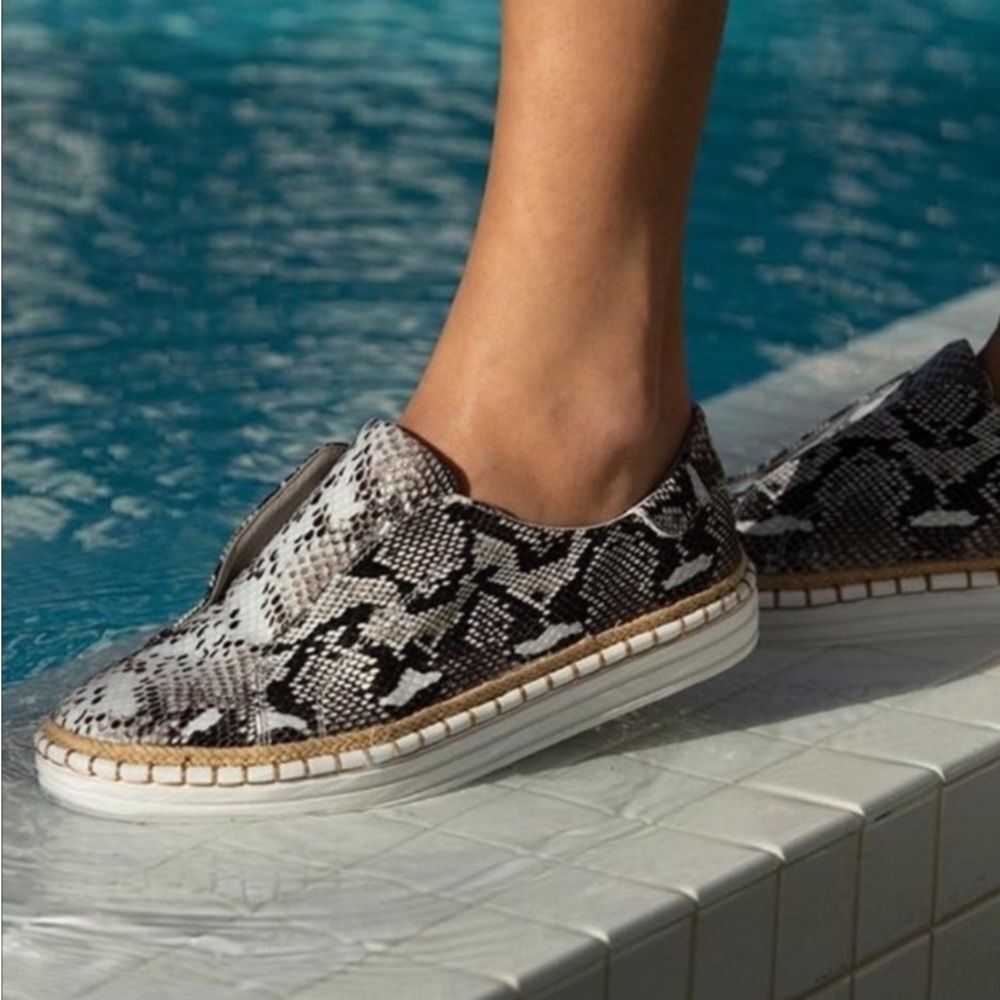 J/Slides Karla Python Print Slip-On Espadrille Sn… - image 1